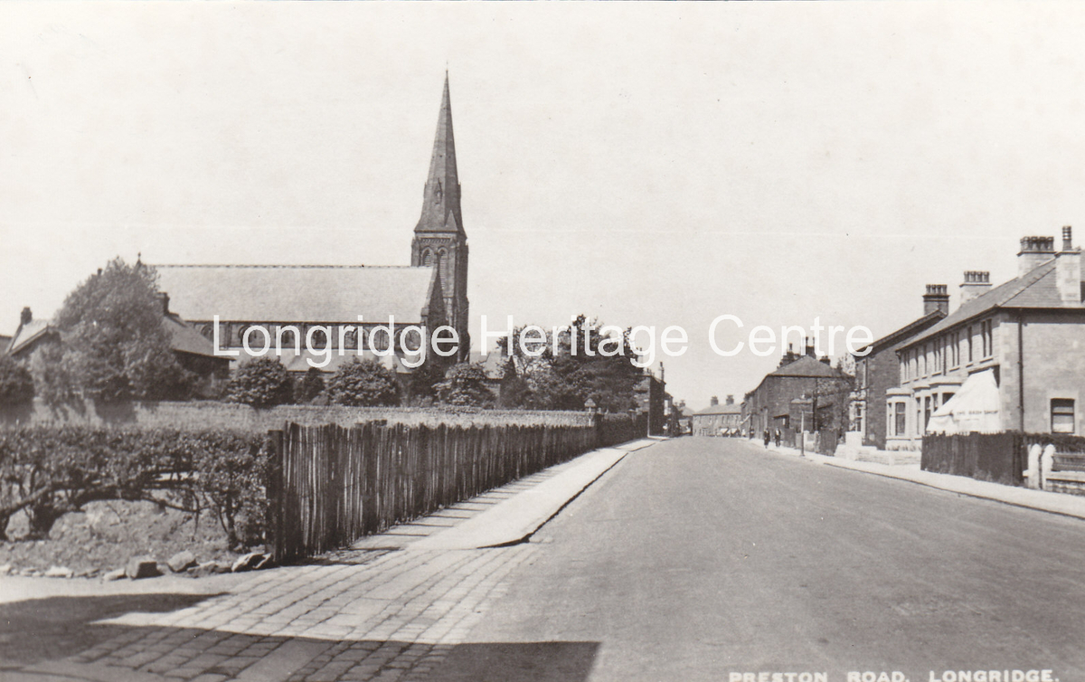 130A - Preston Road - Showing St Wilfrids Church from near Alexandra Road - 1950